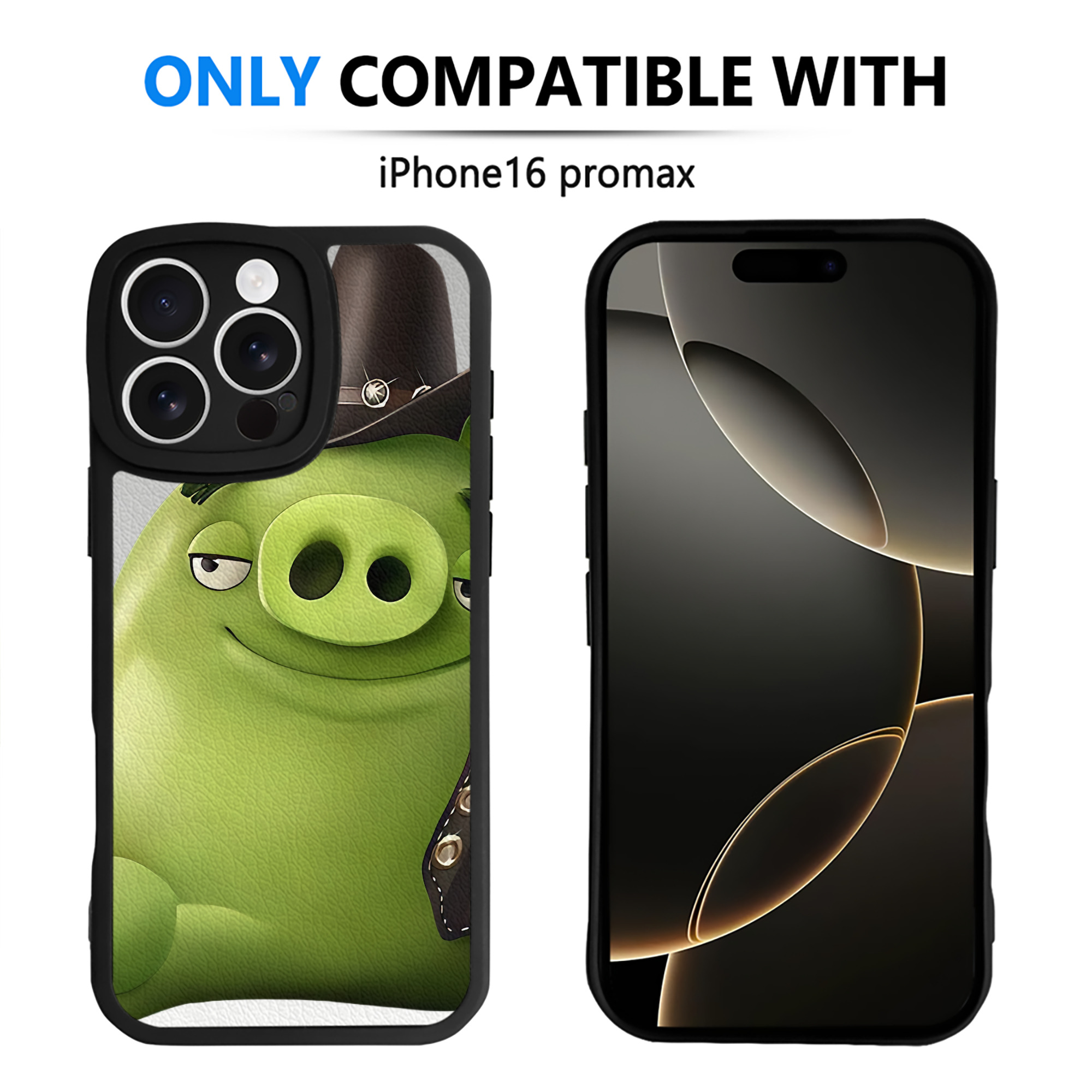 （画像用） Angry Birds アングリーバード 【iPhone 16シリーズ対応】シリコンスマホケース（レザー調） 材質：シリコン